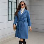 Minarelli - Waist-Tie Mid-Length Women’s Wool Coat